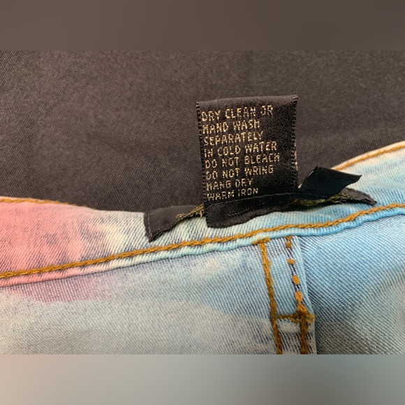 Christine Phillipe jeans with bead & sequins work Size 6 see pic for stains - Picture 10 of 11